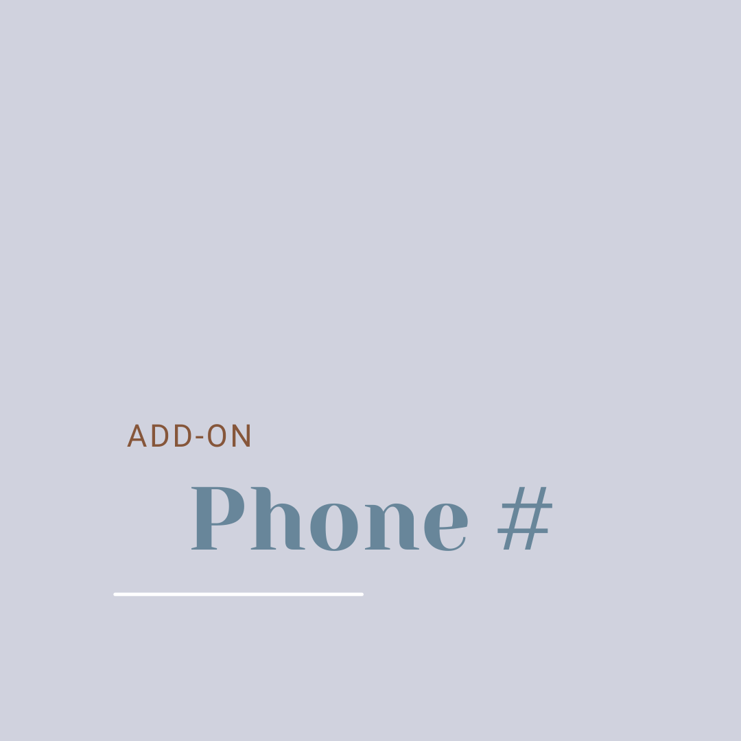 Add-on Phone number