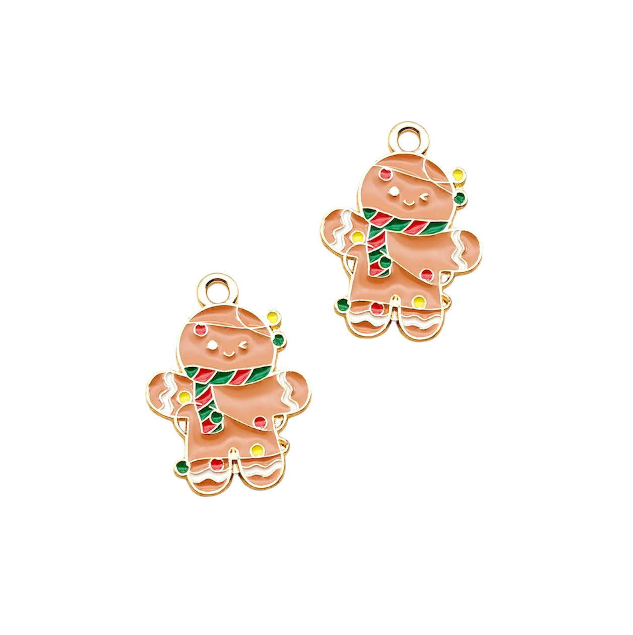 Gingerbread Man w/ lights Charm