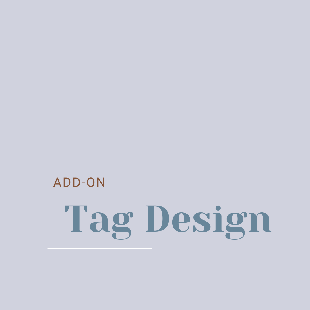 Add Custom Design (please send us a DM for options)