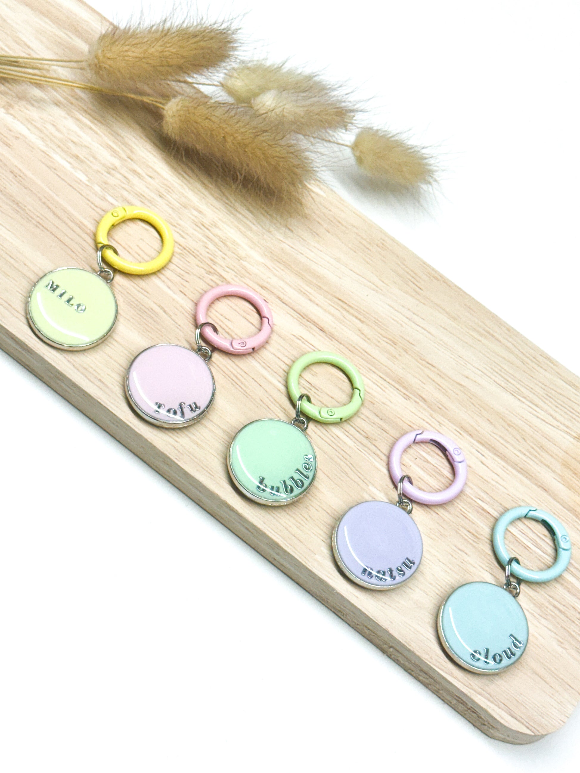 Pastel Pet Tags (Set of 5)