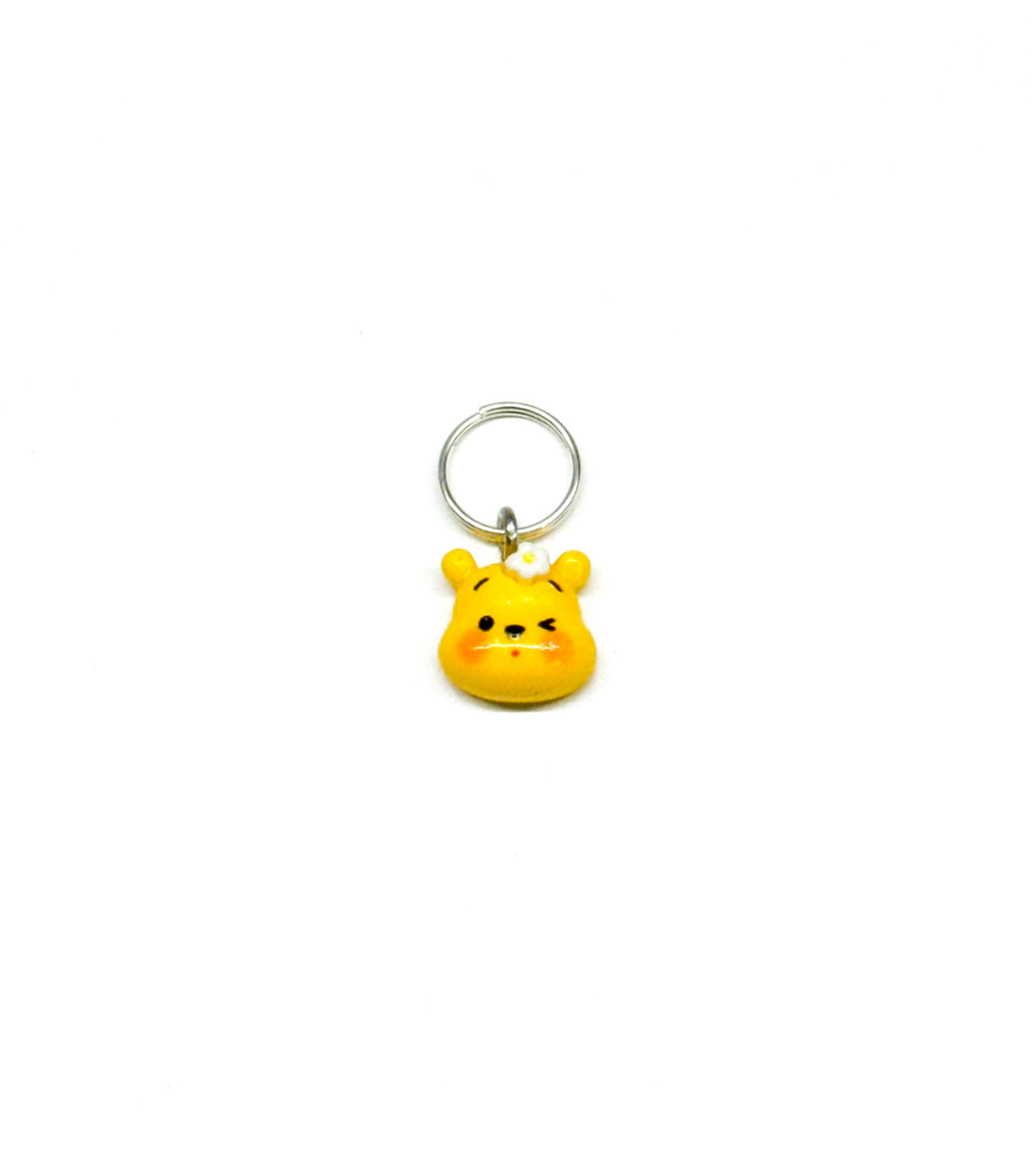 mini flower pooh charm