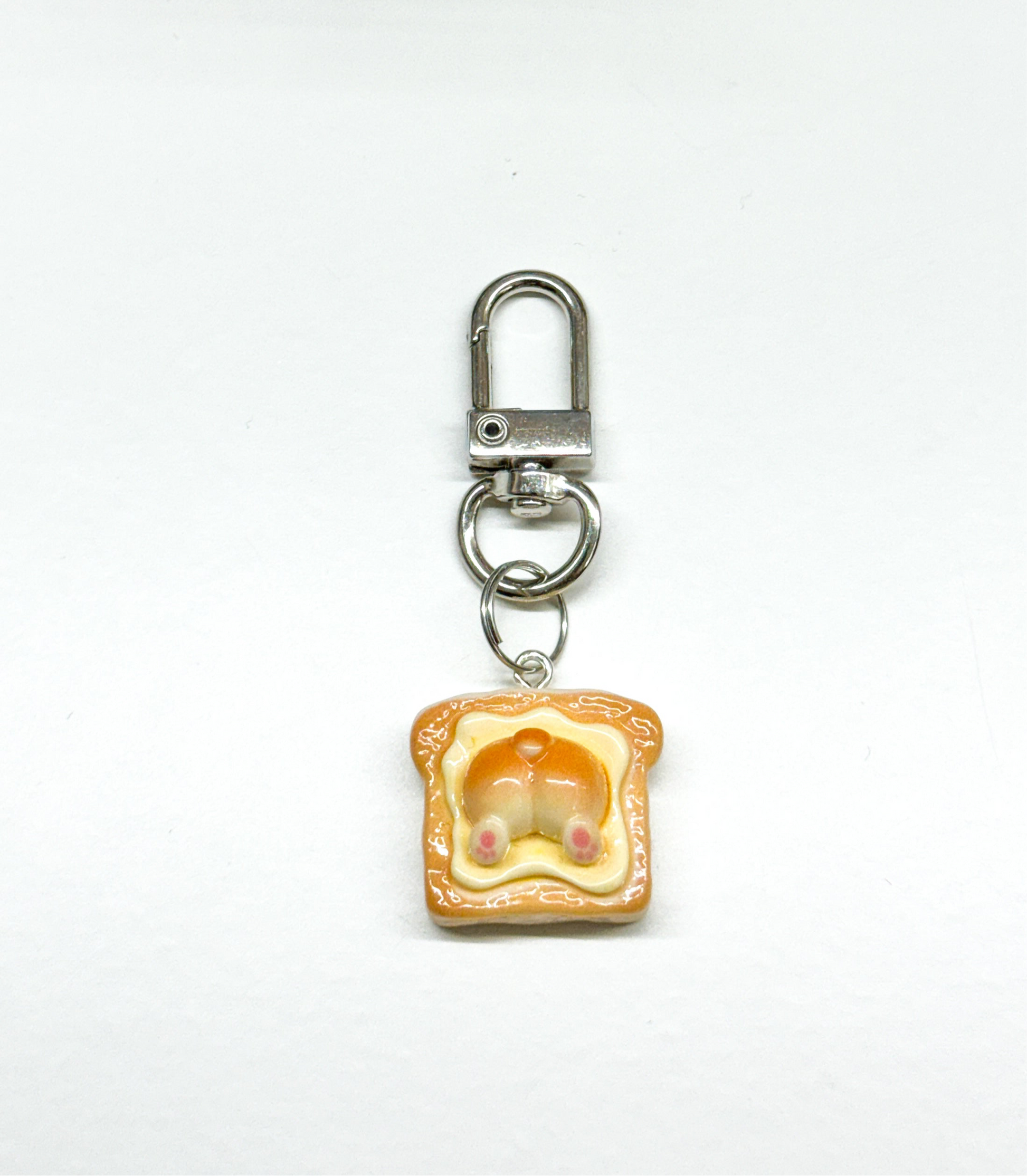 corgi toast | keychain