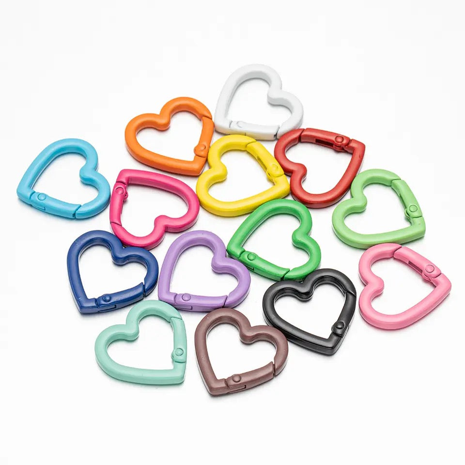 metal heart clasp