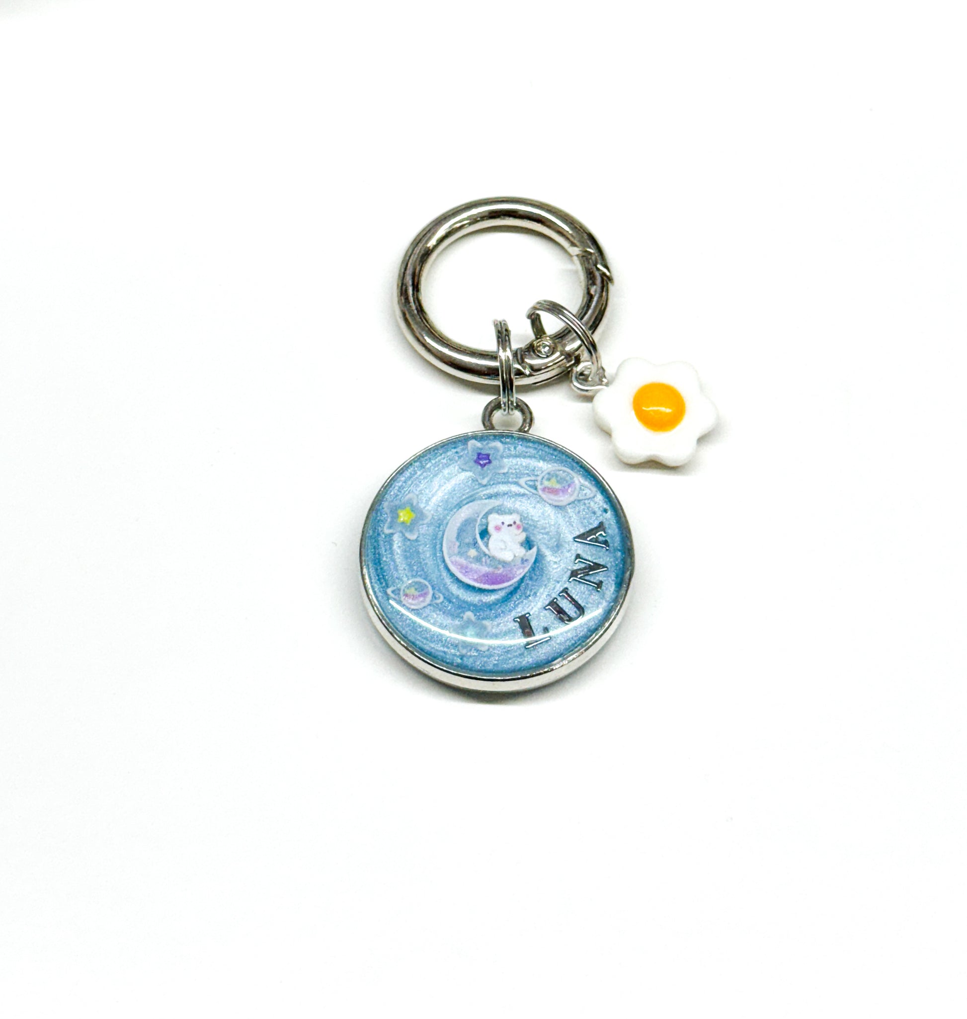 mini flower egg charm