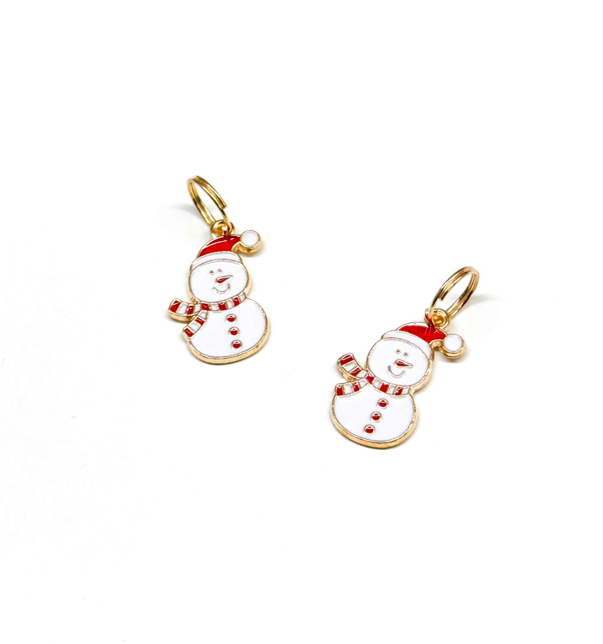 Snowman Charm (Red/White Scarf)
