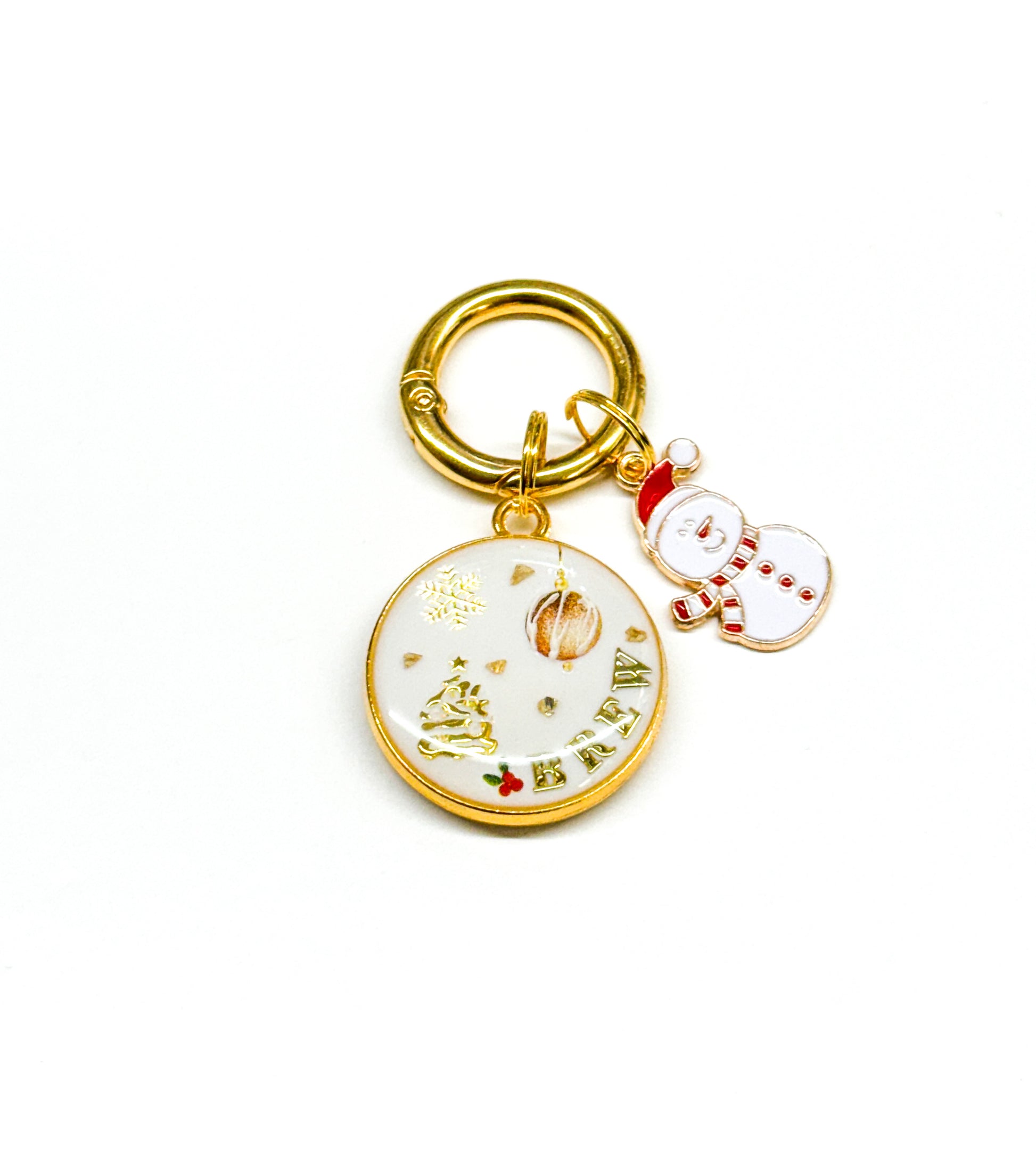 Snowman Charm (Red/White Scarf)
