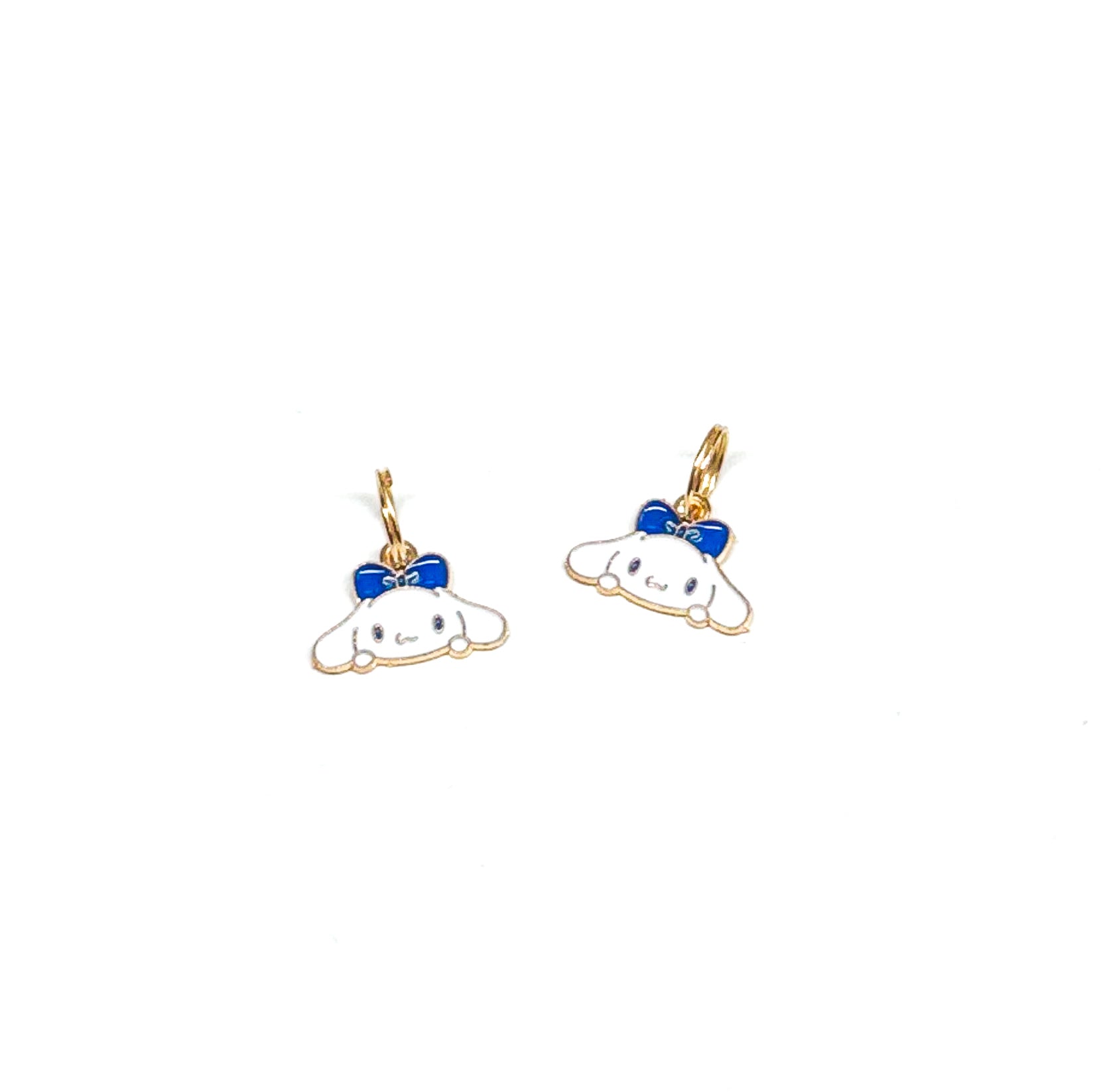 bunny enamel charm