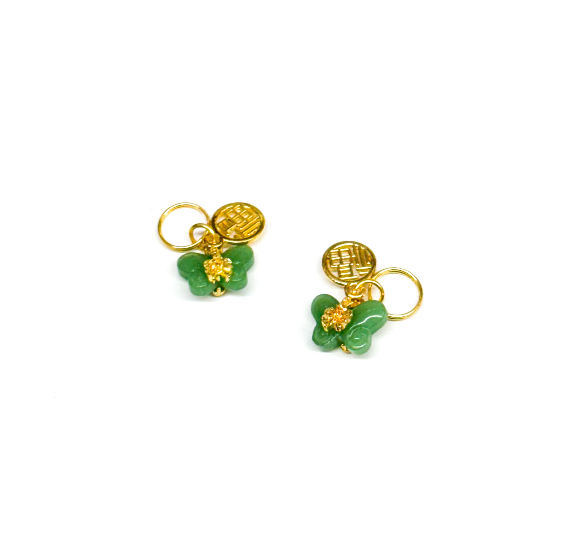 jade butterfly charm (gold)