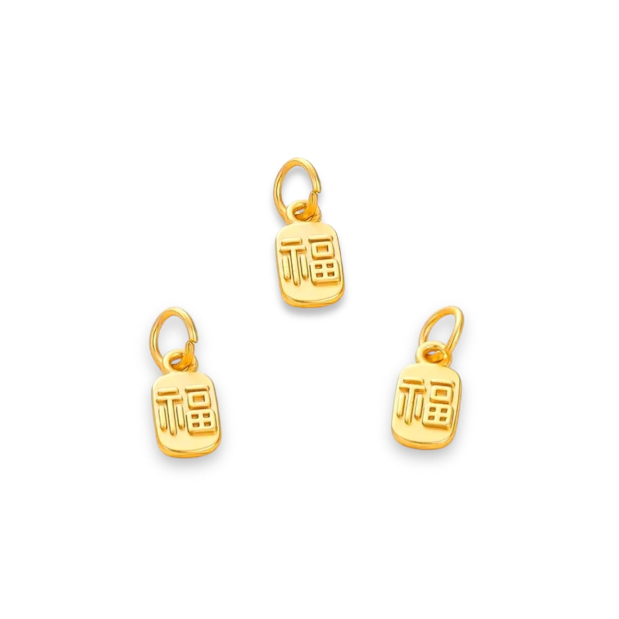 Blessing Gold-Plated Bar Charm