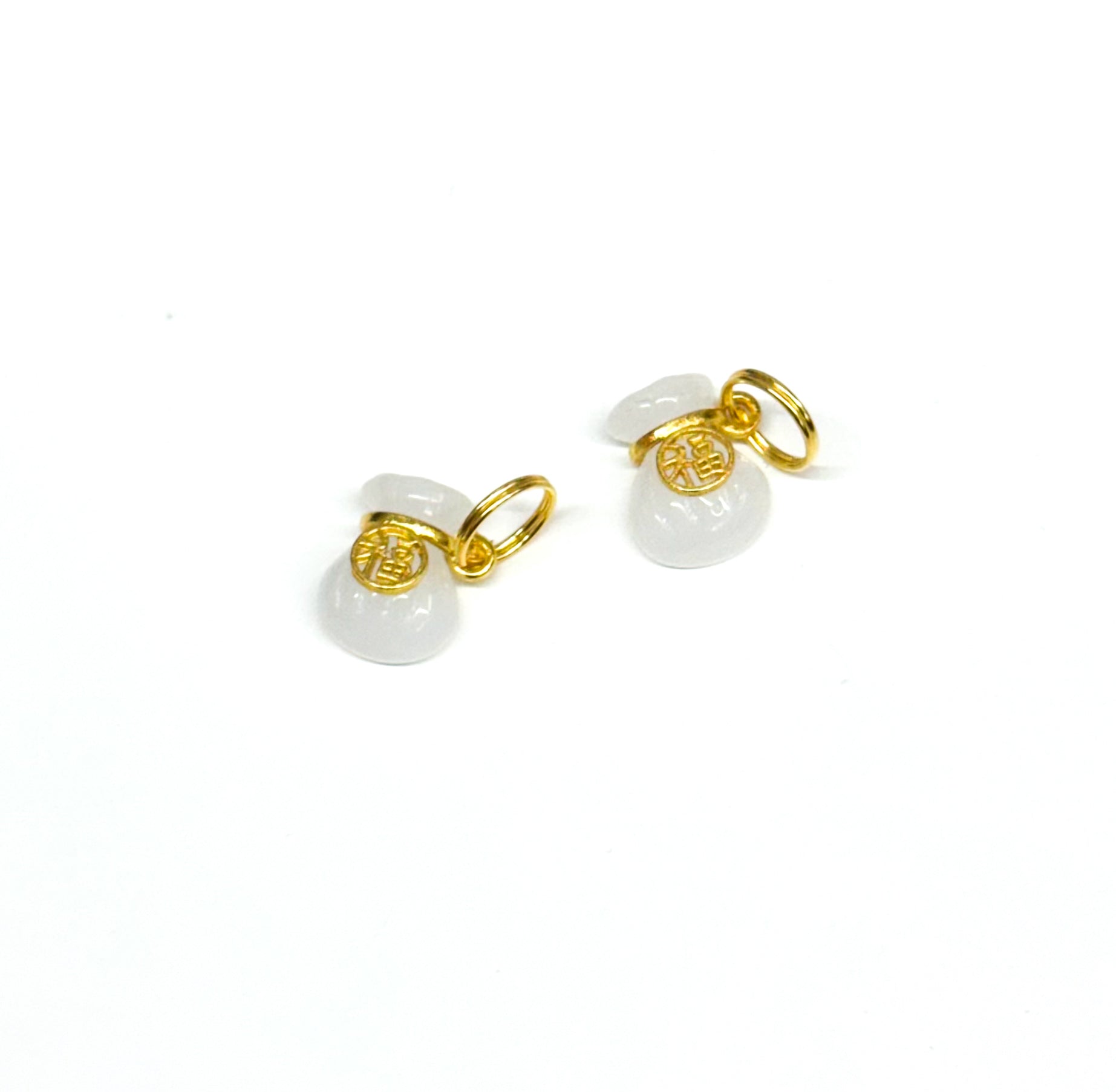 fortune bag Charm - white