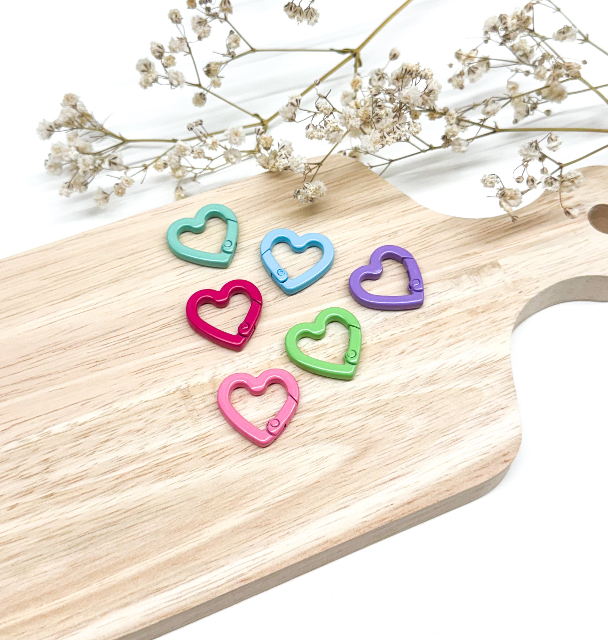 metal heart clasp