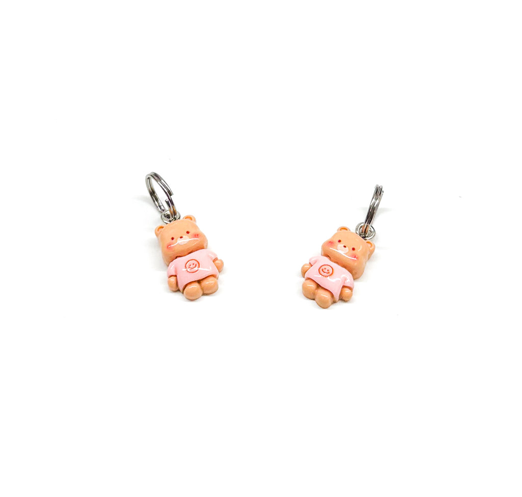 Mini Smiley Bear Charm (Brown) *Limited*