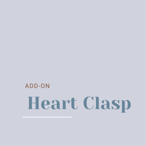 Add-on Heart Clasp (Silver)