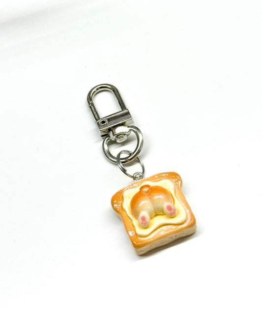 Corgi Toast Keychain