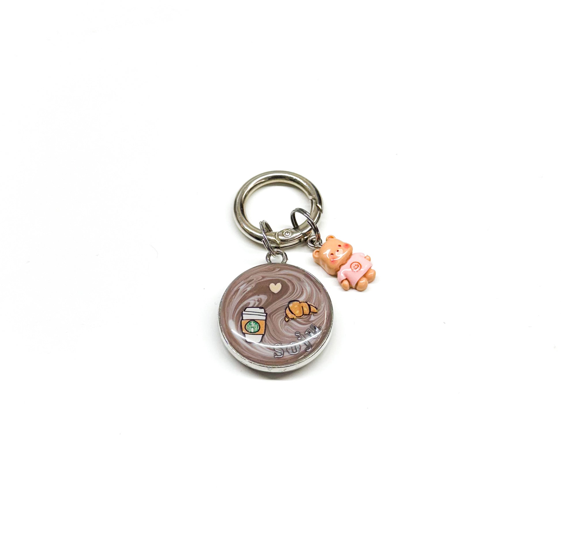 Mini Smiley Bear Charm (Brown) *Limited*