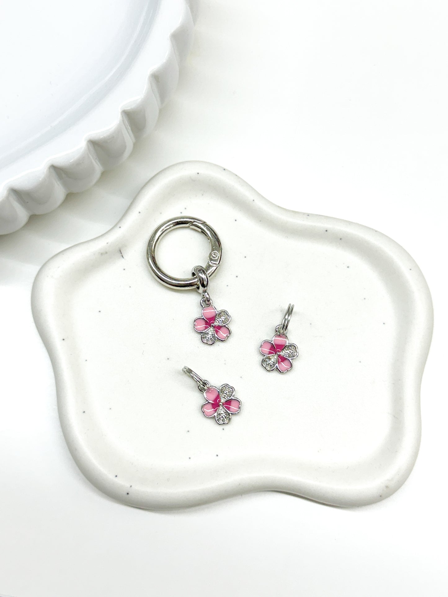 Sparkly Blossom Charm