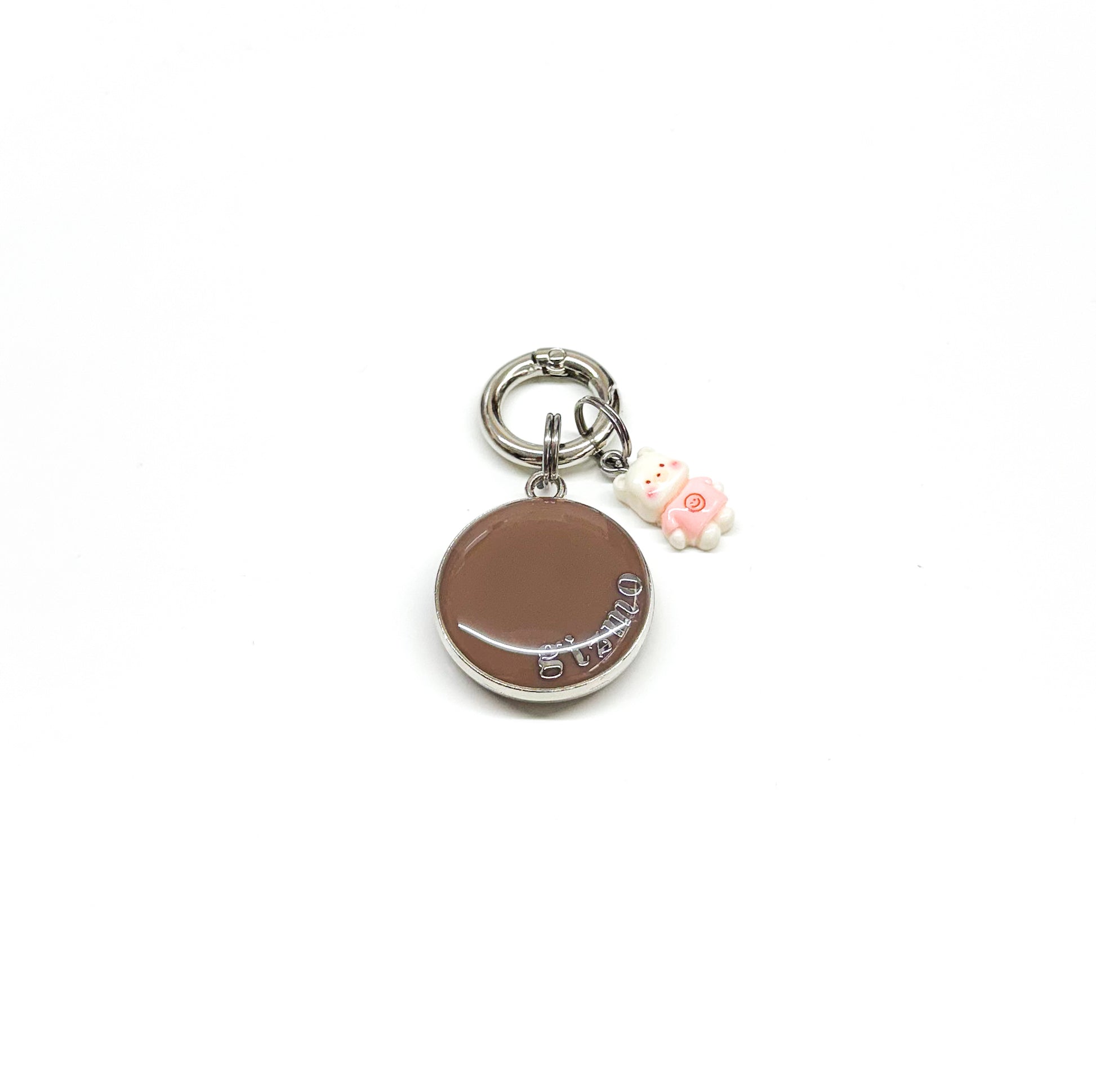 Mini Smiley Bear Charm (White) *Limited*