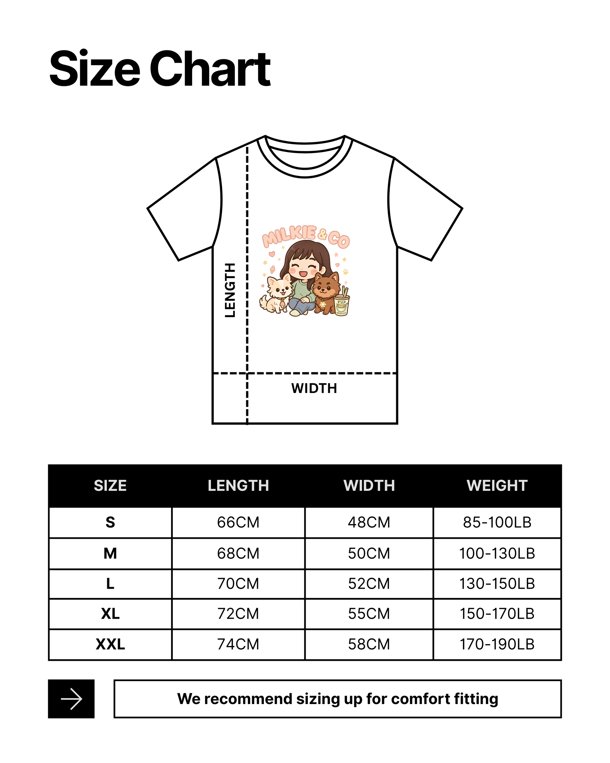 Milkie & Co Chibi Comfort Tee (Pre-order)