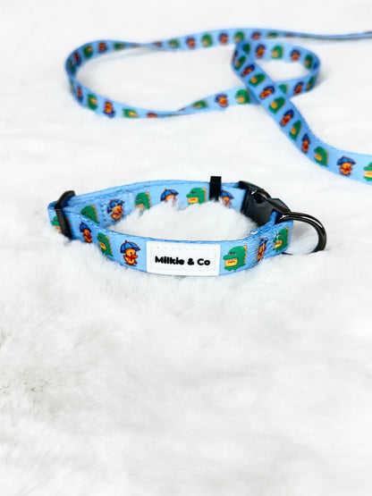 Ducky/Dino Leash & Collar Set