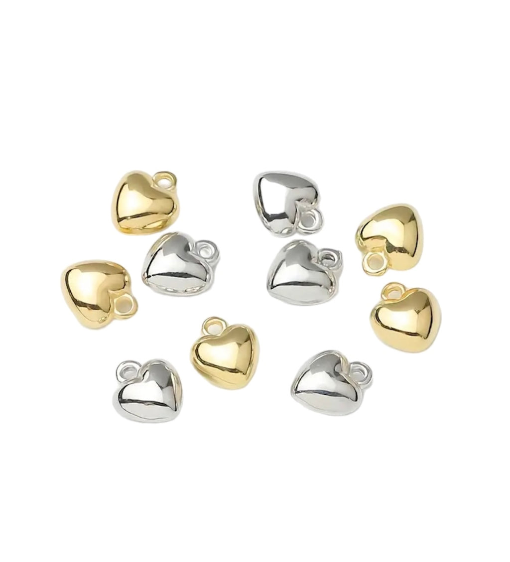 Mini heart charms