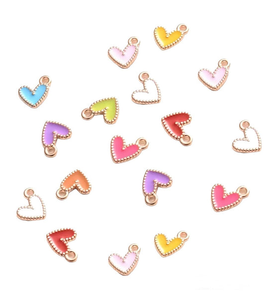 Mini Alloy Enamel Hearts (Coming Soon)