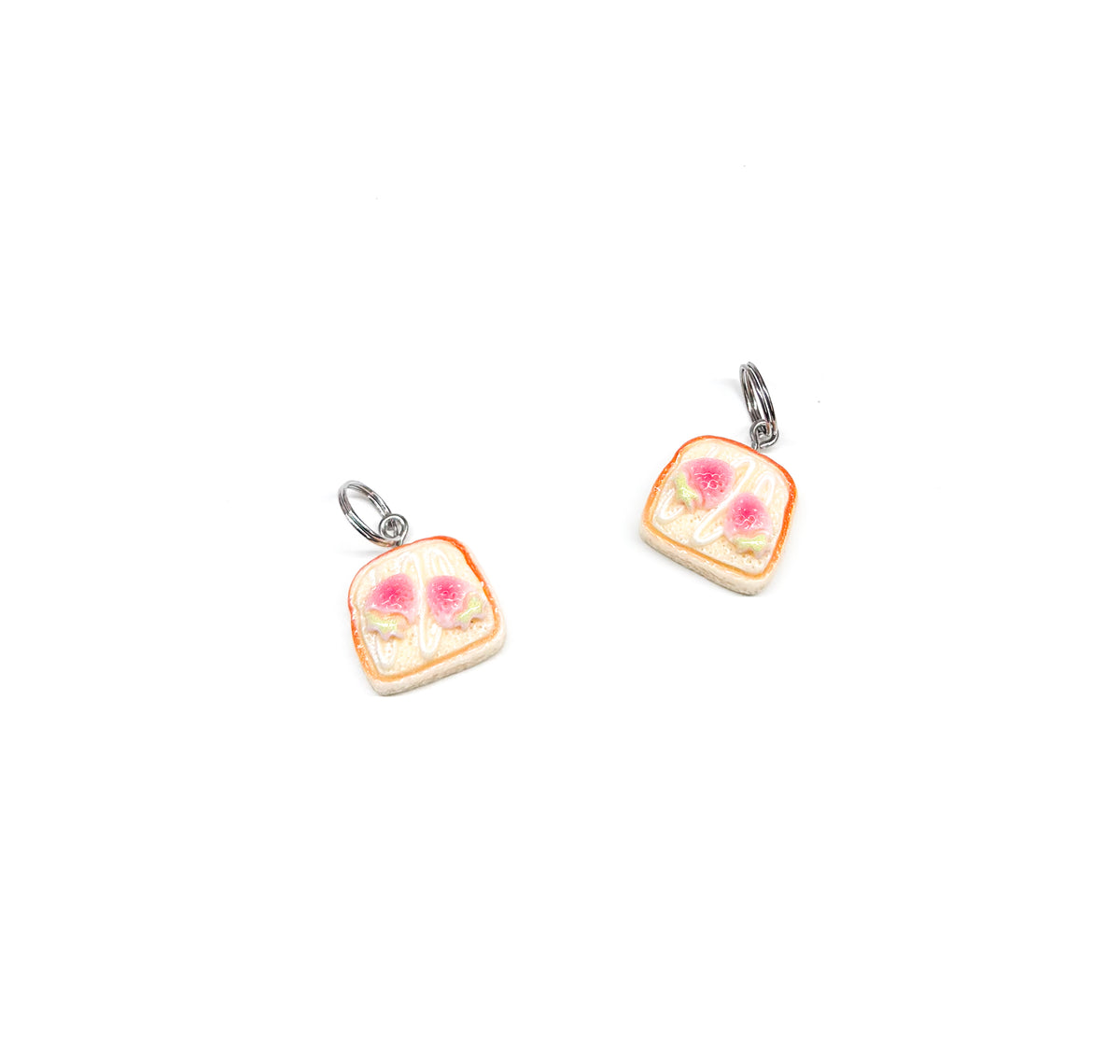 strawberry toast charm (med)