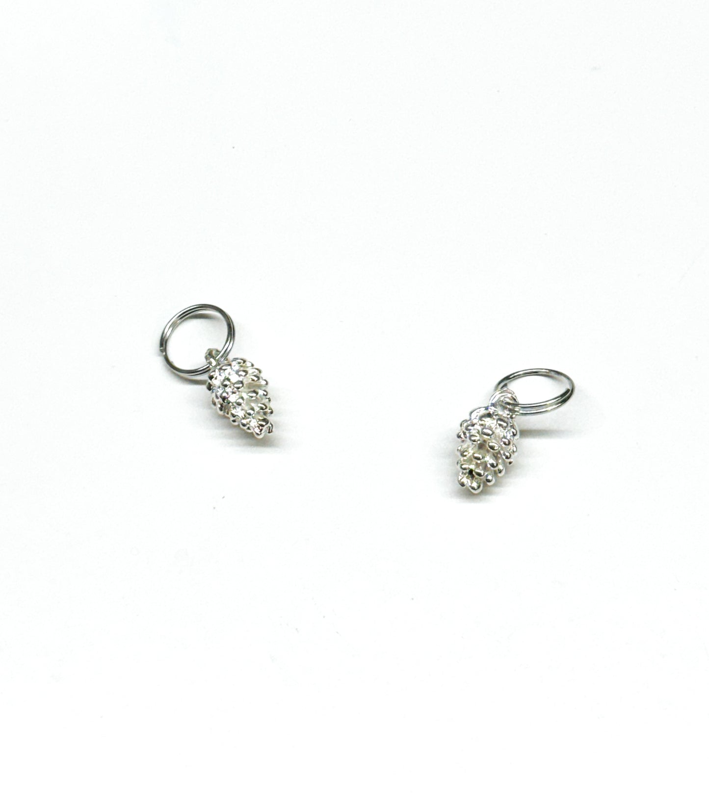 Pinecone Charm - Silver