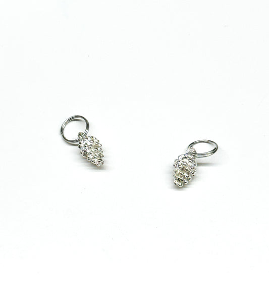 Pinecone Charm - Silver