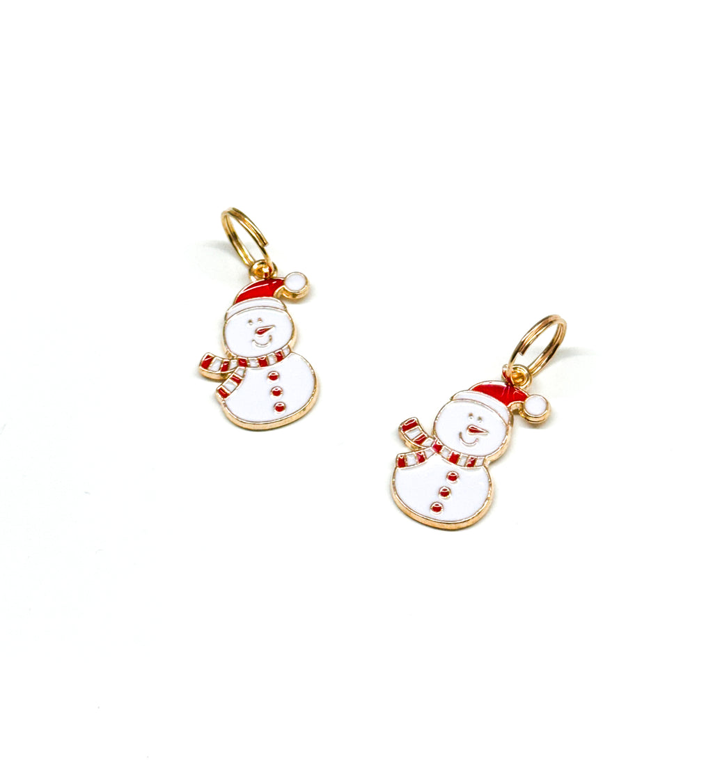 Snowman Charm (Red/White Scarf)