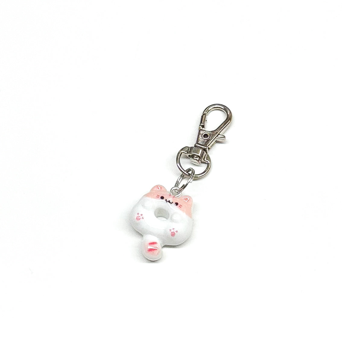 kitty donut (white/pink) | keychain