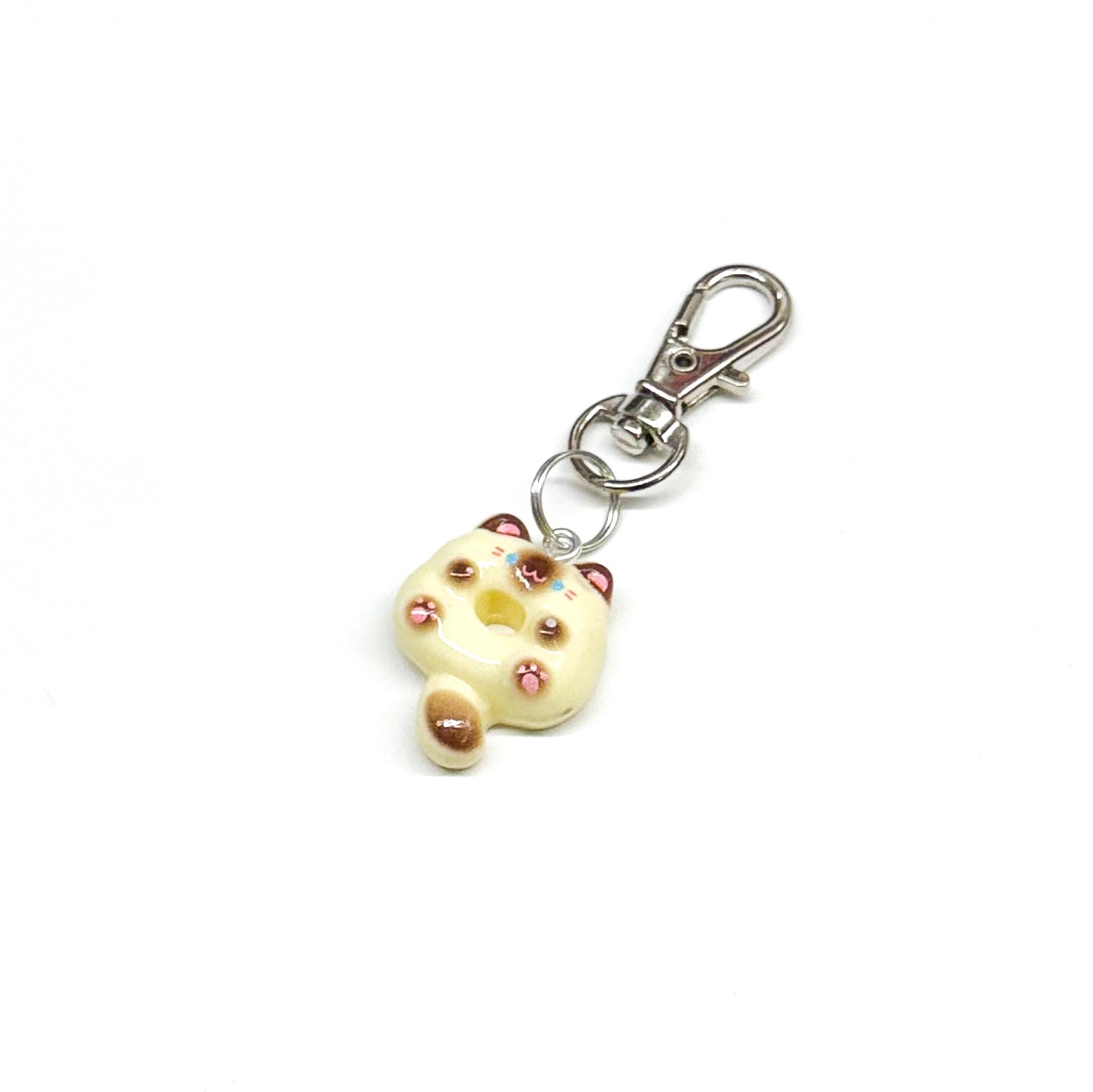 kitty donut (light brown) | keychain
