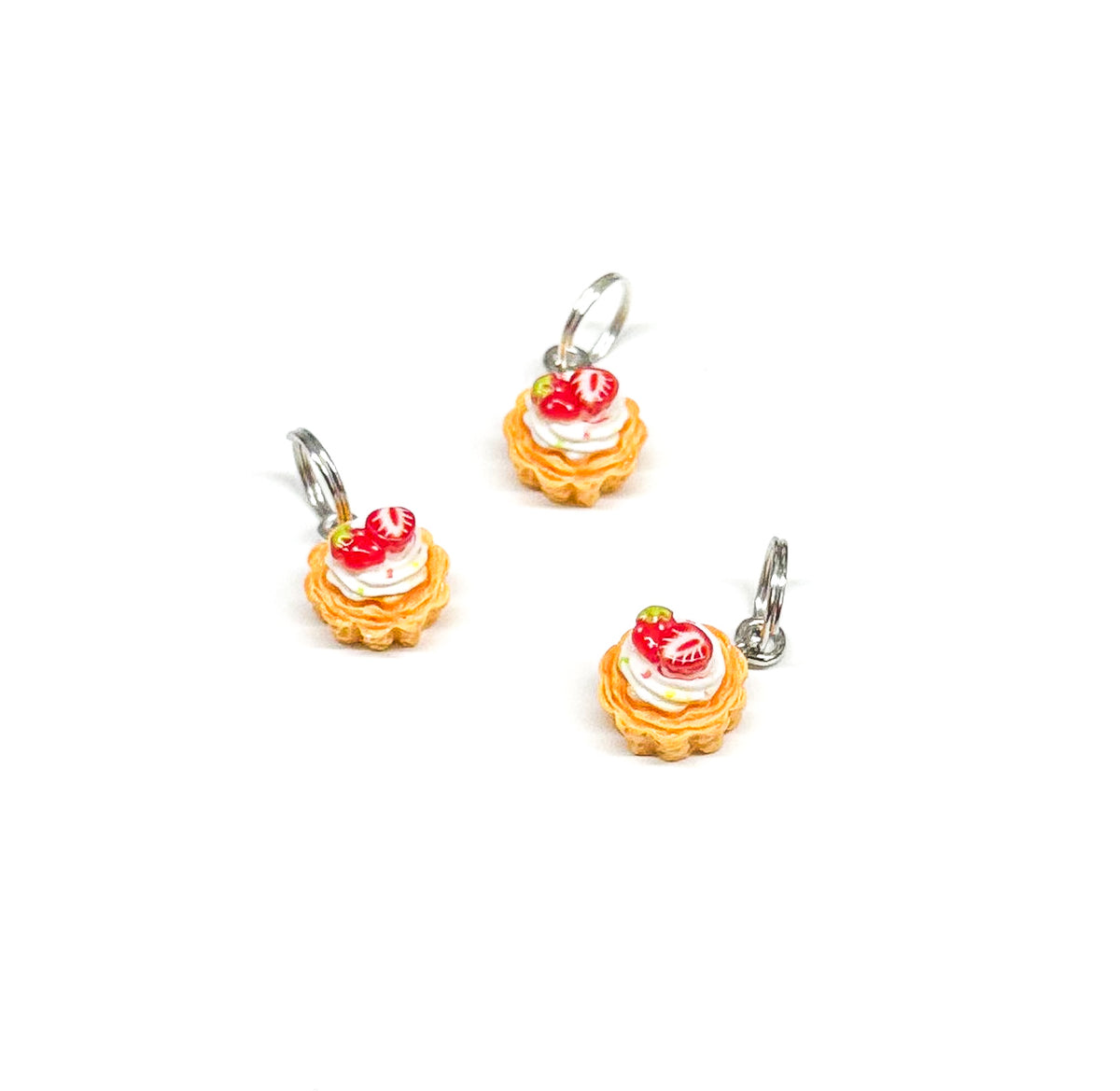strawberry tart charm | red