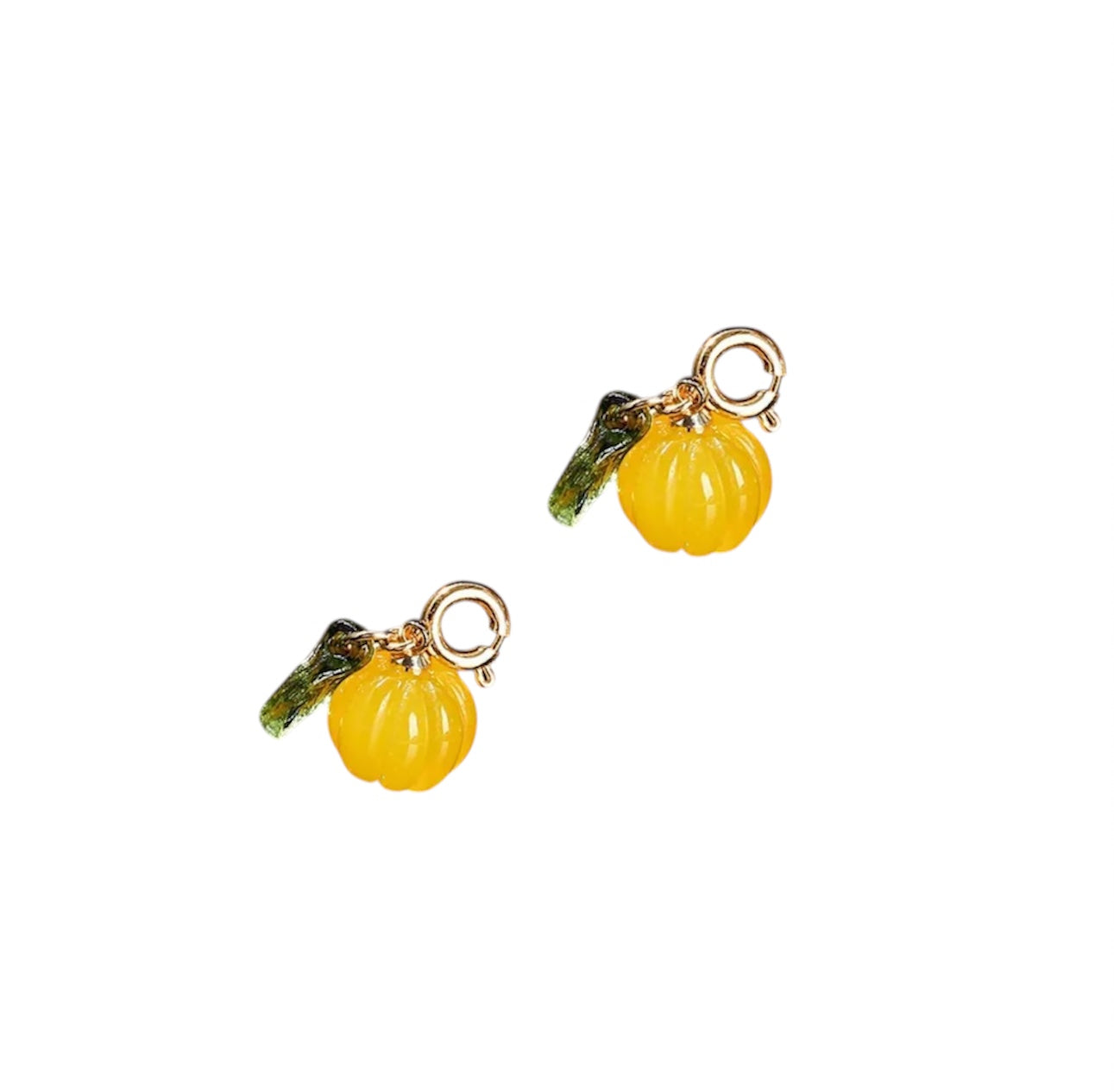 Mini Pumpkin Stone Charm