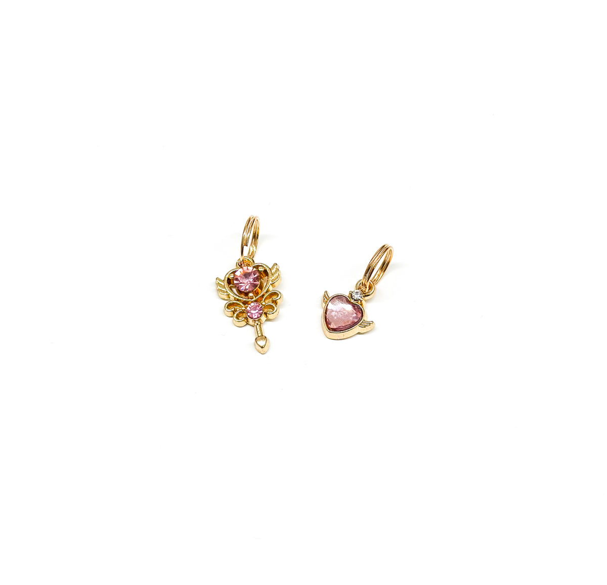cupid’s wand + heart charms (pink)